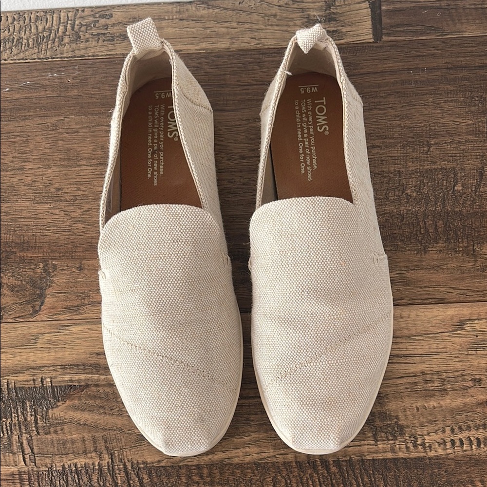 TOMS Beige Slip-On Shoes